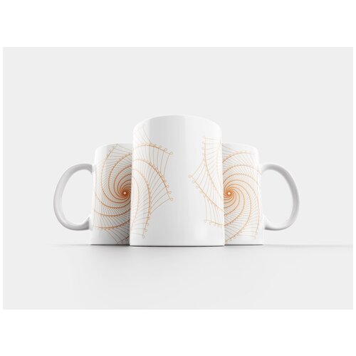 фото Кружка "спирограф, шаблон, апельсин" 320 мл lotsprints