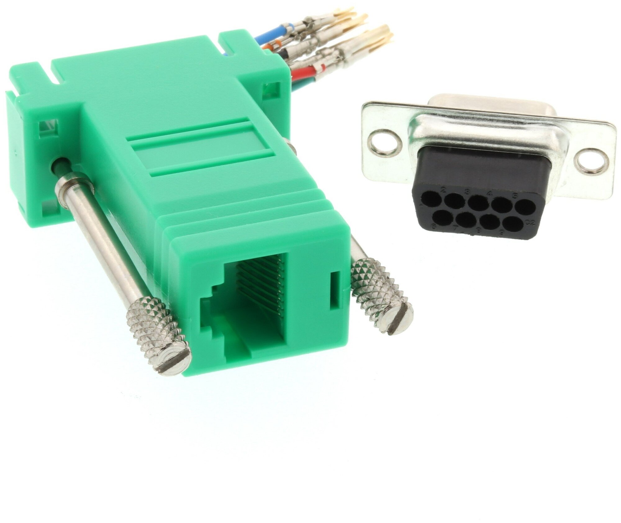 KVM переключатель HP Serial Adapter RJ45 to DB9 DCE Female AF402A