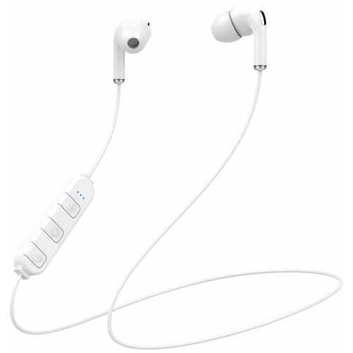 Наушники беспроводные QUB (Bluetooth 5.0, цвет белый) (BTE-001 White)