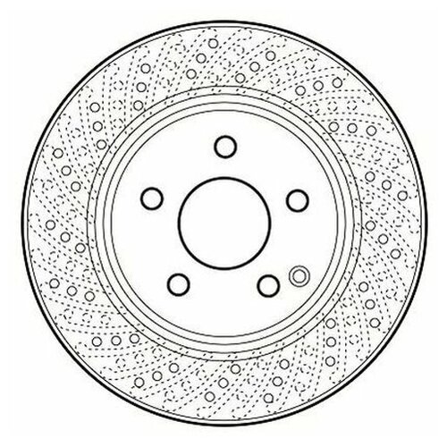 Тормозной диск Jurid 562619JC для Mercedes C-CLASS C204, S204, W204, SLS AMG C197, R197