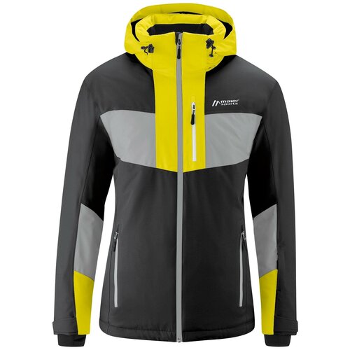 Куртка Maier Sports Karleiten M, средней длины, силуэт прямой, внутренние карманы, карманы, подкладка, регулируемые манжеты, регулируемый край, снегозащитная юбка, водонепроницаемая, утепленная, ветрозащитная, размер 48, серый