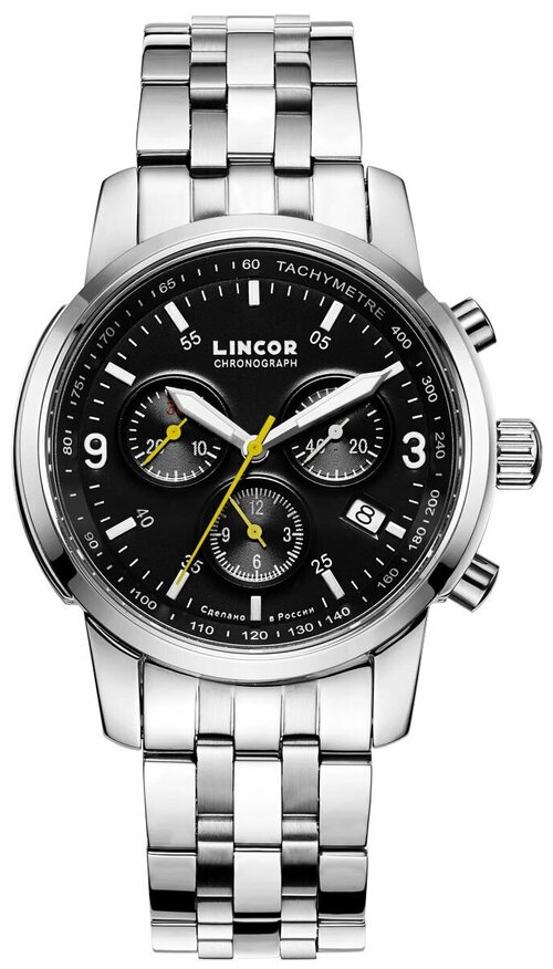 Наручные часы LINCOR Lincor, серебряный, черный