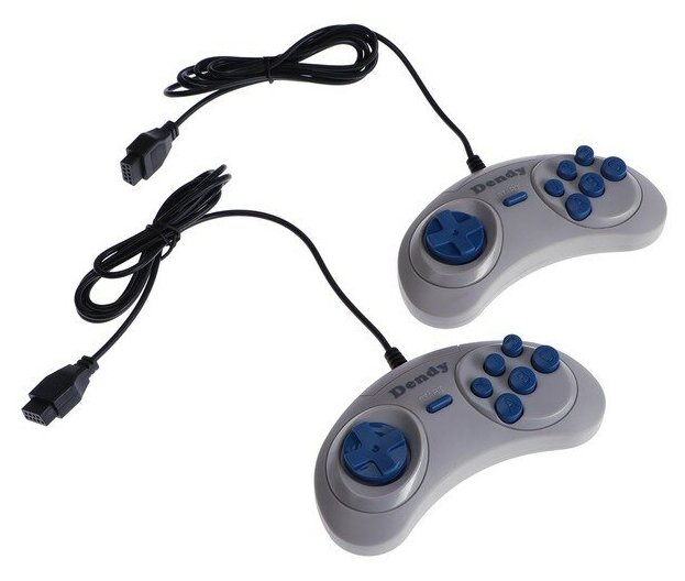 04-JS Джойстик для Dendy 8-bit узкий разъем серый 2 шт