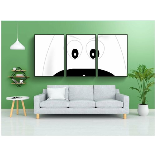 фото Набор модулных постеров для интерьера "мексиканец, мексика, усы" 60x90 см. в тубусе, без рамки lotsprints