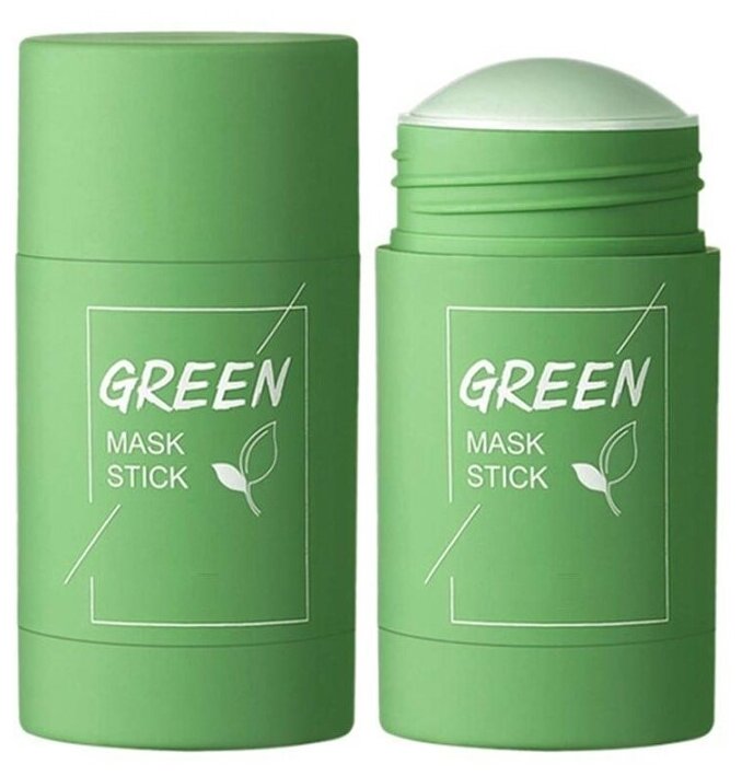 Green Mask Stick Глиняная маска стик для глубокого очищения и сужения пор с экстрактом Зеленого Чая