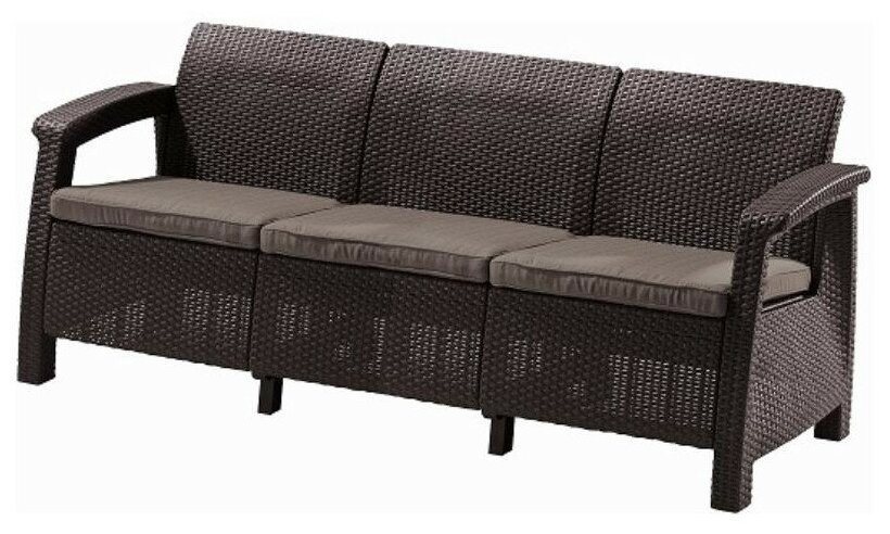 Софа Keter Corfu II Max Love Seat Brown