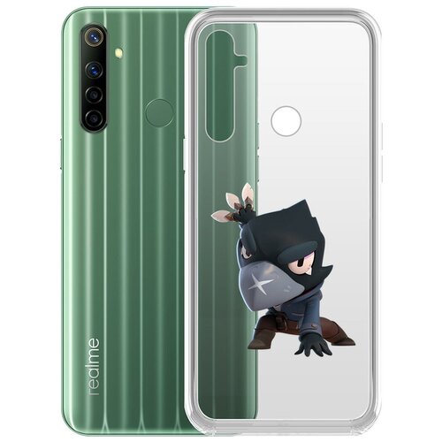фото Чехол-накладка clear case brawl stars-ворон для realme 6i krutoff group