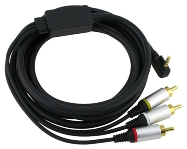 Композитный RCA ТВ AV-аудио-видео кабель MyPads для портативной игровой приставки PSP 2000/ PSP 3000
