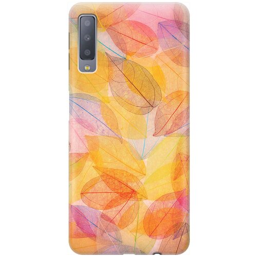 фото Re:pa накладка transparent для samsung galaxy a7 (2018) с принтом "разноцветные листья"