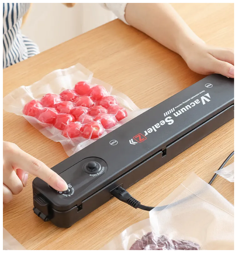 Вакуумный упаковщик / Vacuum Sealer / Запайщик пакетов / Вакууматор для герметизации / Упаковщик - фотография № 4