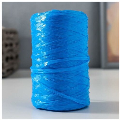 Пряжа Для вязания мочалок 100% полипропилен 400м/100+/-10 гр (василёк), 5 шт.
