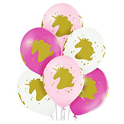 фото Шар латексный 14" «голова единорога», набор 25 шт. микс mikimarket