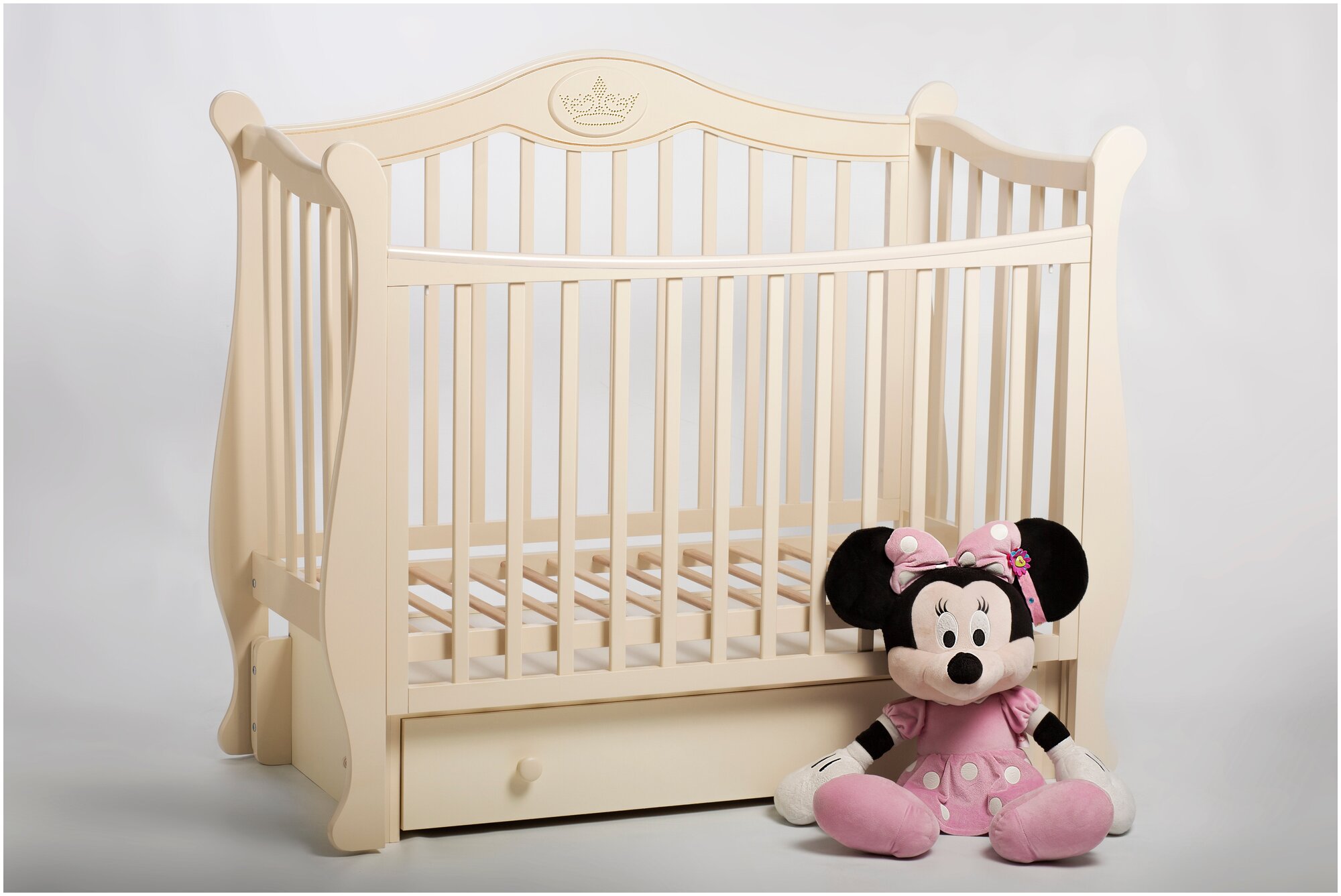 Кроватка детская Baby-Luce Капитан К слоновая кость