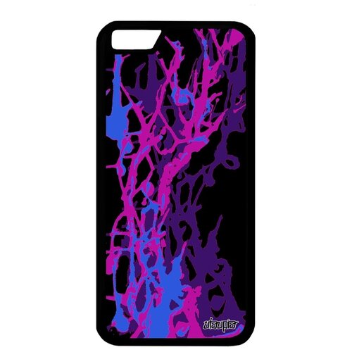 фото Красивый чехол для мобильного // apple iphone 6 // "огонь" абстракт стиль, utaupia, фиолетовый