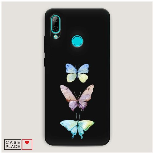 фото Чехол силиконовый матовый huawei p smart 2019 акварельные бабочки case place