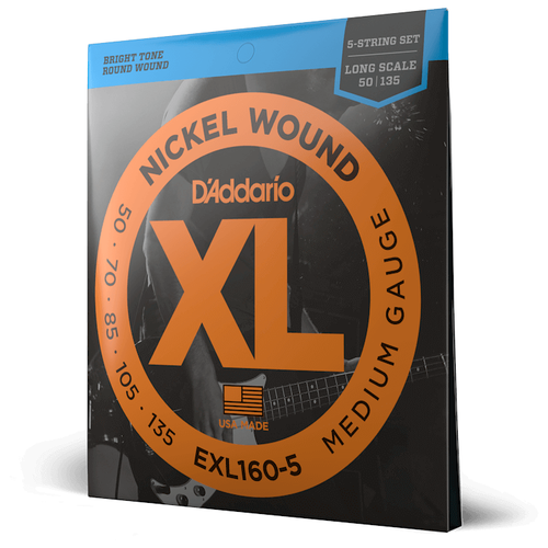 d addario сша d addario enr71 5 струны для 5 струнной бас гитары D ADDARIO EXL160 5 Струны для 5 струнной бас-гитары