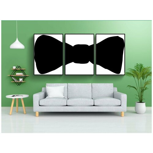 фото Набор модулных постеров для интерьера "галстук, поклон, чернить" 60x90 см. в тубусе, без рамки lotsprints