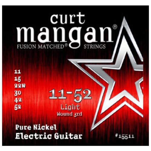 Curt Mangan Electric Pure Nickel 11-52 струны для электрогитары