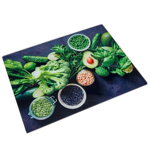 Доска разделочная 30*40 стеклянная Alpenkok АК-9029