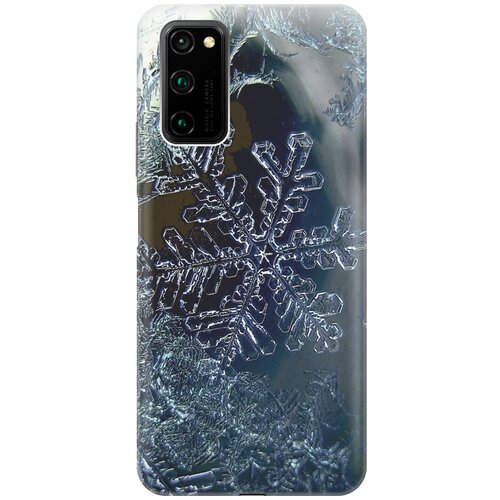 фото Силиконовый чехол на honor view 30 pro / хонор вив 30 про с принтом "макро снежинка gosso