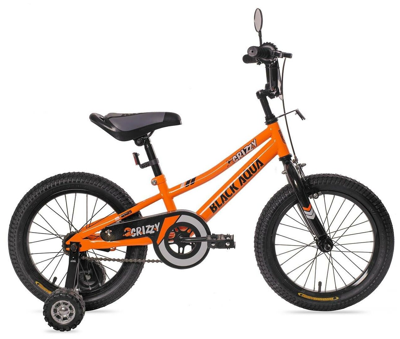 Детский велосипед Black Aqua Crizzy 14" (оранжевый неон)