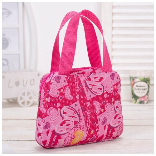 фото Сумка детская, отдел на молнии, наружный карман, цвет розовый mikimarket