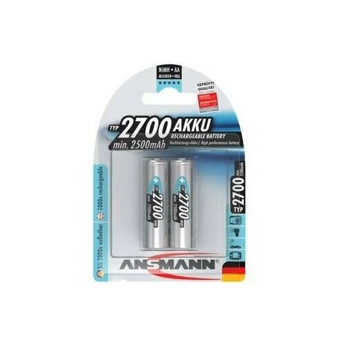 Аккумулятор ANSMANN LR6 AA 2700 mAh (уп 2 шт)