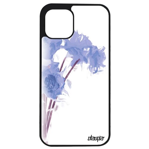 фото Противоударный чехол на мобильный // apple iphone 12 pro max // "цветы" флора flower, utaupia, белый