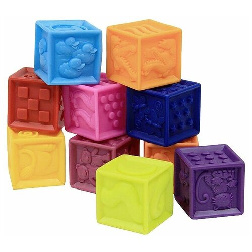Мягкие кубики B.Toys (Battat) «One Two Squeeze»