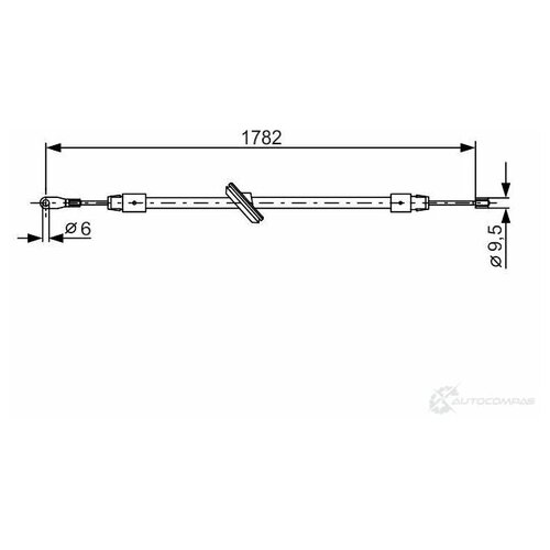 Трос ручного тормоза BOSCH 1987477902