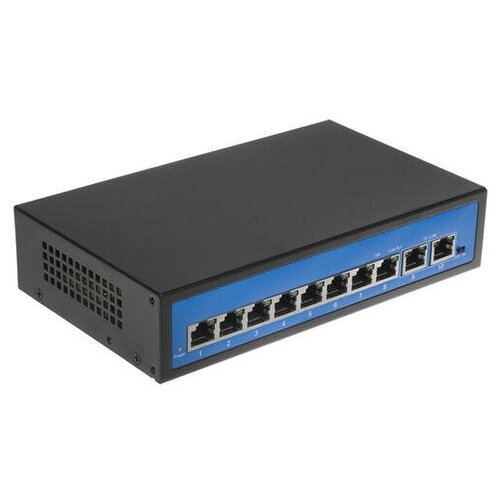 POE-коммутатор 8-канальный, 2xRJ45 UPLINK, POE-A, 120Вт | ORIENT SWP-7508POE/2P PS