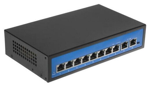 POE-коммутатор 8-канальный 2xRJ45 UPLINK POE-A 120Вт | ORIENT SWP-7508POE/2P PS