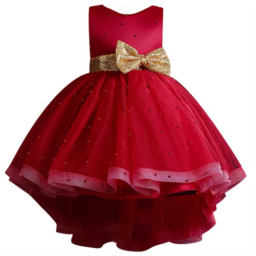 Платье, размер 120, красный