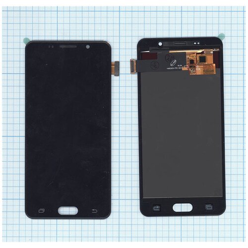 Дисплей для Samsung Galaxy A5 (2016) SM-A510F в сборе с тачскрином (TFT) черный защитная пленка полное покрытие для samsung a730f a8 2018 черная силикон