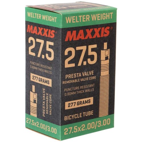Велосипедная камера 27.5 x 2.00 MAXXIS Welter Weight IB00140000 27.5 2.00 черный велосипедная камера 20“ 20 x 1 50 maxxis welter weight eib00160300 20 1 50 черный 125 г