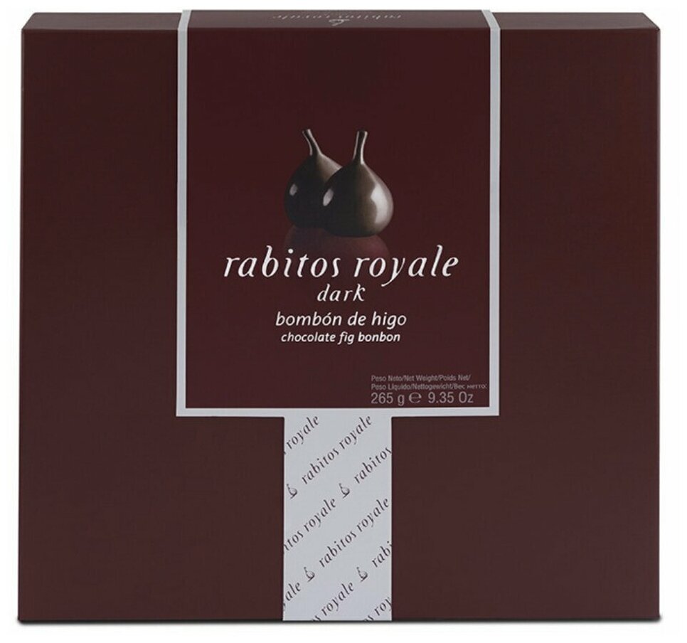 Конфеты инжир Rabitos Royale в темном шоколаде с трюфельной начинкой, 265 г, Испания - фотография № 1