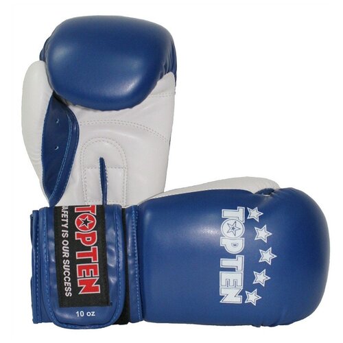 Top Ten боксерские тренировочные перчатки синие NB II 14 унций