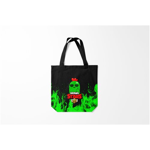 фото Сумка-шоппер / 40х40 см / геймерам / brawl stars burnettie