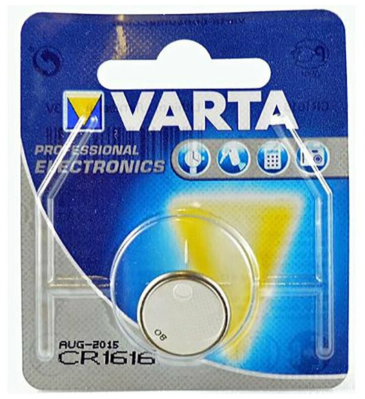 Батарейка Varta CR 1616 Bli 1 Lithium (6616101401) - фото №16