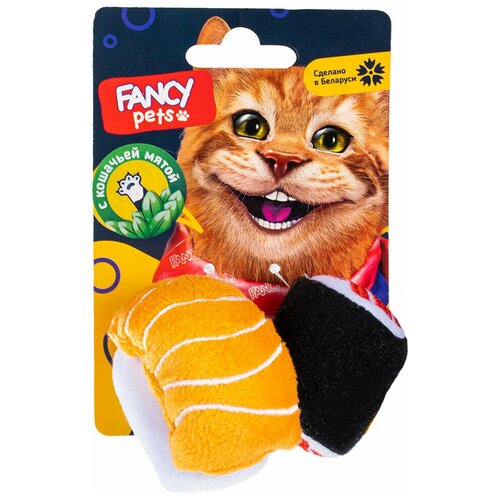 Fancy Pets Мягкая игрушка для кошек Суши 6,5см (погремушка/кошачья мята) на блистере