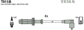 Комплект высоковольтных проводов TESLA BLATNA T815B (4шт) 4 шт.