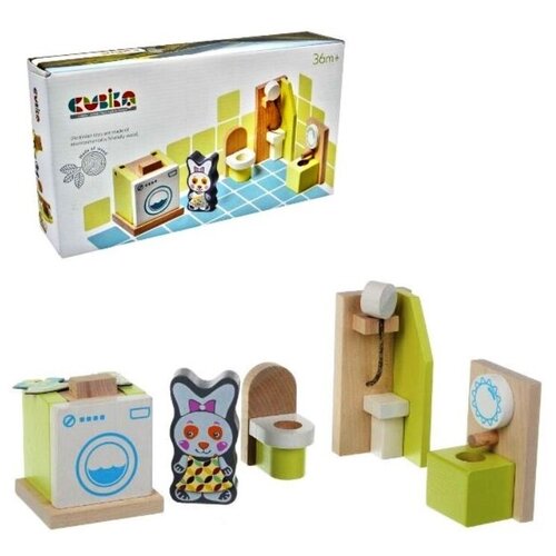 cubika 15009 ld 12 игрушка логическая башня CUBIKA.12633 Игрушка детская деревянная Набор Мебели 1*