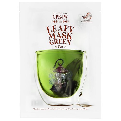 Маска для лица GPKJW с экстрактами листьев перечной мяты и зеленого чая (успокаивающая) 30 мл