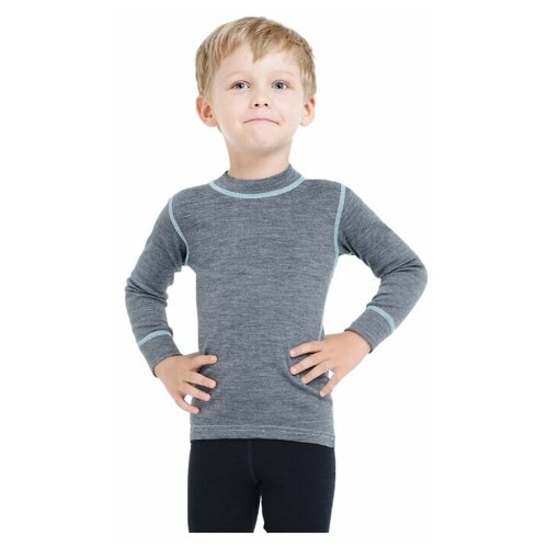 Термобелье/футболка NORVEG SOFT детская с длинным рукавом, рост 68-74, серый
