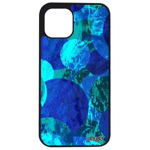 фото Защитный чехол для смартфона // apple iphone 12 // "планеты" круг цикл, utaupia, синий