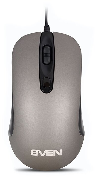 Мышь SVEN RX-515S серая (бесшумн. клав, 3+1кл. 800-1600DPI, 1,5м., блист.) USB