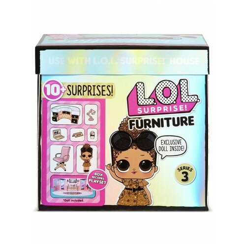 Игровой набор L.O.L. Surprise! Furniture Босс Квин, L.O.L Surprise.! стул офисный офисный стул офисная мебель офисный игровой стул компьютерный стул