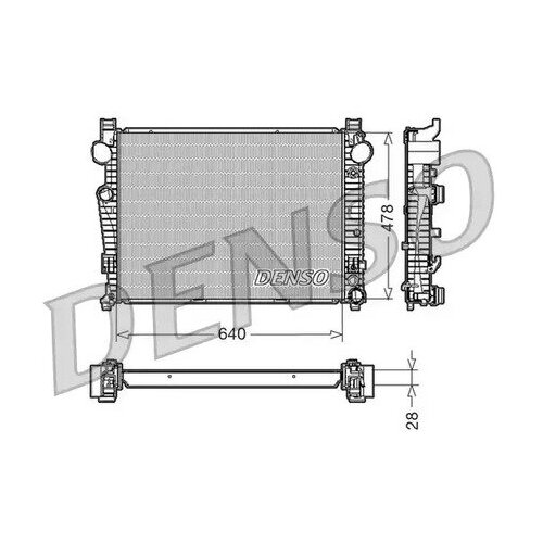 Радиатор охлаждения двигателя DENSO RF978 ZN BW6SVYB 807499 DRM17092 DENSO DRM17092 110985₽