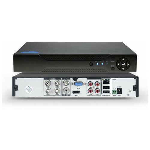 Гибридный видеорегистратор на 4 канала с поддержкой 5Мп камер PS-link A2104HX