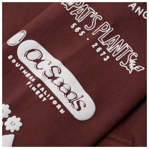 фото Мужская толстовка market growclub hoodie коричневый, размер m